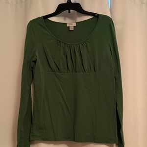 LOFT Women's Olive Long Sleeve Tee